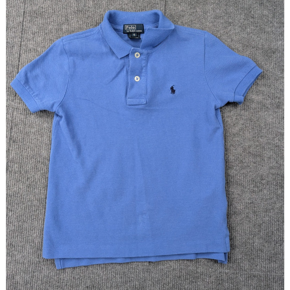 Polo Ralph Lauren Shirt Boys 5 Set of 3 Preppy Classic Timeless Blue Green Logo - Picture 8 of 13